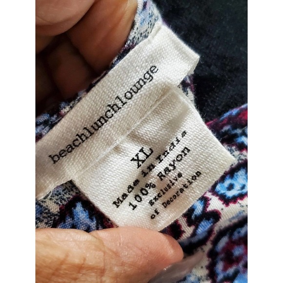 Beachlunchlounge Women's Multicolor Rayon Sleeveless Knee Length Dress Size XL - Picture 8 of 12